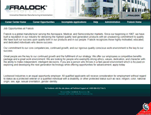 Tablet Screenshot of careersatfralock.com